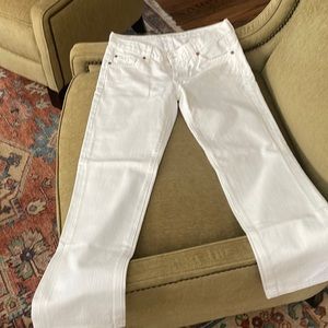 White jeans 7s. Size 28